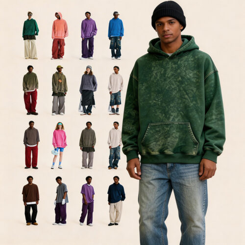 100% Cotton Tie-Dye Oversized Hoodie - Hoodies & Pullo...
